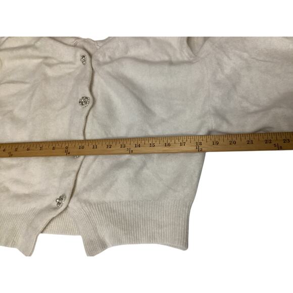 Kuzuwata cropped long sleeve cardigan size M cream - Picture 5 of 8